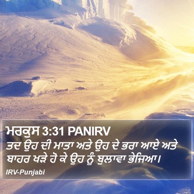 ਮਰਕੁਸ 3:31 PANIRV Bible Verse Image