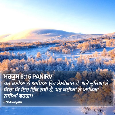 ਮਰਕੁਸ 6:15 PANIRV Bible Verse Image