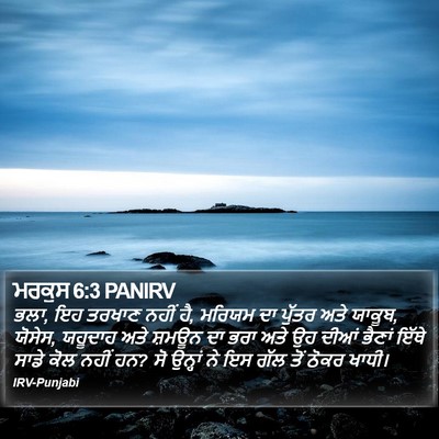 ਮਰਕੁਸ 6:3 PANIRV Bible Verse Image