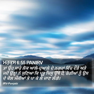 ਮਰਕੁਸ 6:55 PANIRV Bible Verse Image