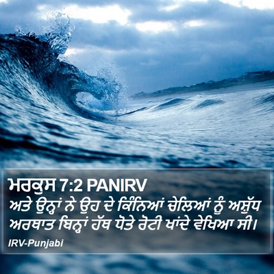 ਮਰਕੁਸ 7:2 PANIRV Bible Verse Image