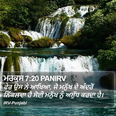 ਮਰਕੁਸ 7:20 PANIRV Bible Verse Image