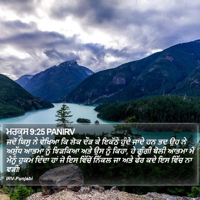 ਮਰਕੁਸ 9:25 PANIRV Bible Verse Image