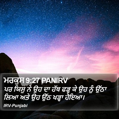ਮਰਕੁਸ 9:27 PANIRV Bible Verse Image