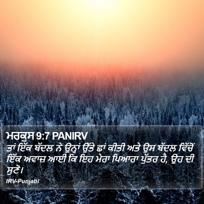 ਮਰਕੁਸ 9:7 PANIRV Bible Verse Image