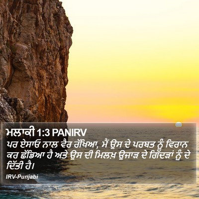 ਮਲਾਕੀ 1:3 PANIRV Bible Verse Image