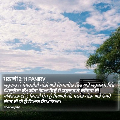 ਮਲਾਕੀ 2:11 PANIRV Bible Verse Image