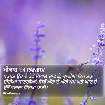ਮੀਕਾਹ 1:4 PANIRV Bible Verse Image