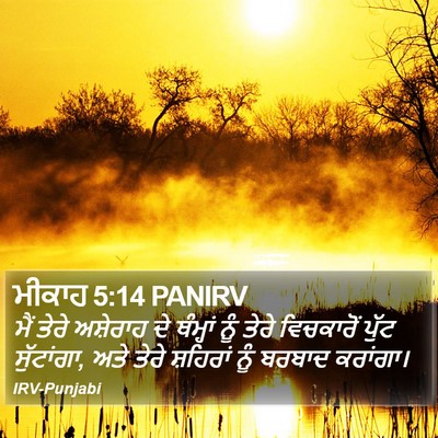 ਮੀਕਾਹ 5:14 PANIRV Bible Verse Image