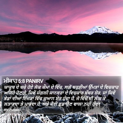 ਮੀਕਾਹ 5:8 PANIRV Bible Verse Image