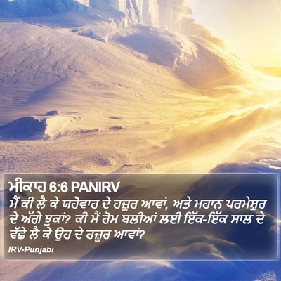 ਮੀਕਾਹ 6:6 PANIRV Bible Verse Image