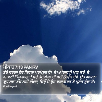 ਮੀਕਾਹ 7:18 PANIRV Bible Verse Image