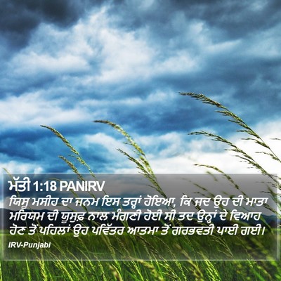 ਮੱਤੀ 1:18 PANIRV Bible Verse Image