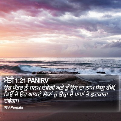 ਮੱਤੀ 1:21 PANIRV Bible Verse Image