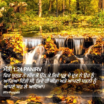 ਮੱਤੀ 1:24 PANIRV Bible Verse Image