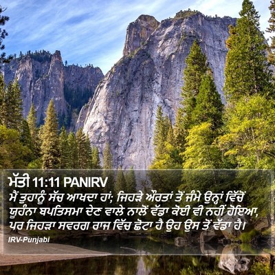 ਮੱਤੀ 11:11 PANIRV Bible Verse Image