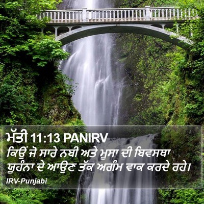 ਮੱਤੀ 11:13 PANIRV Bible Verse Image