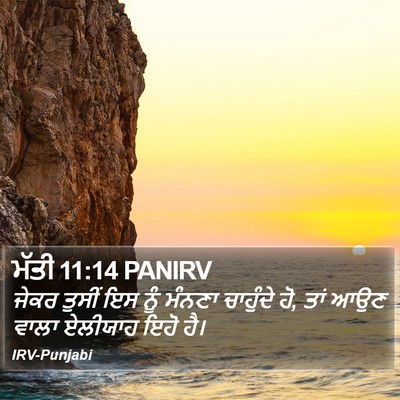 ਮੱਤੀ 11:14 PANIRV Bible Verse Image