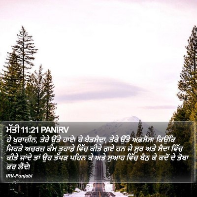 ਮੱਤੀ 11:21 PANIRV Bible Verse Image
