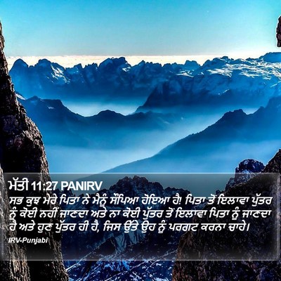 ਮੱਤੀ 11:27 PANIRV Bible Verse Image