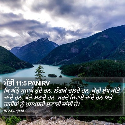 ਮੱਤੀ 11:5 PANIRV Bible Verse Image