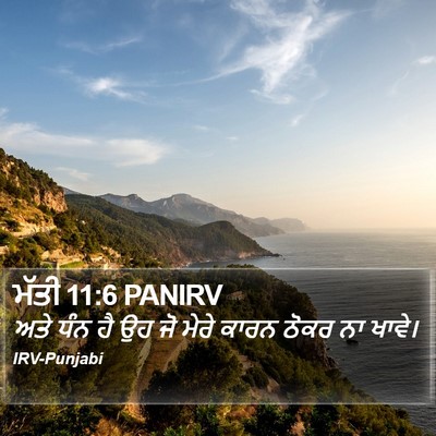 ਮੱਤੀ 11:6 PANIRV Bible Verse Image