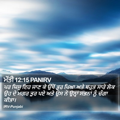 ਮੱਤੀ 12:15 PANIRV Bible Verse Image