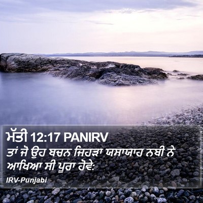 ਮੱਤੀ 12:17 PANIRV Bible Verse Image