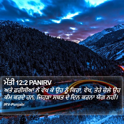 ਮੱਤੀ 12:2 PANIRV Bible Verse Image
