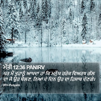 ਮੱਤੀ 12:36 PANIRV Bible Verse Image