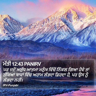 ਮੱਤੀ 12:43 PANIRV Bible Verse Image