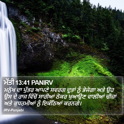 ਮੱਤੀ 13:41 PANIRV Bible Verse Image