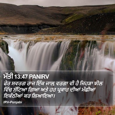 ਮੱਤੀ 13:47 PANIRV Bible Verse Image