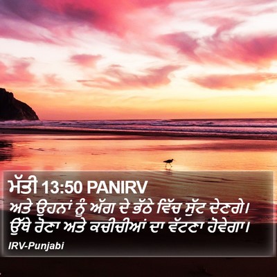 ਮੱਤੀ 13:50 PANIRV Bible Verse Image