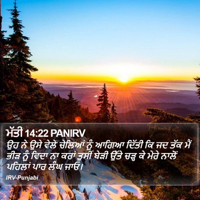 ਮੱਤੀ 14:22 PANIRV Bible Verse Image
