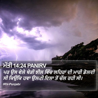 ਮੱਤੀ 14:24 PANIRV Bible Verse Image