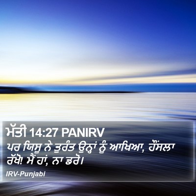 ਮੱਤੀ 14:27 PANIRV Bible Verse Image