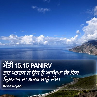 ਮੱਤੀ 15:15 PANIRV Bible Verse Image