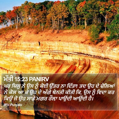 ਮੱਤੀ 15:23 PANIRV Bible Verse Image
