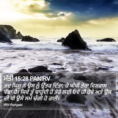 ਮੱਤੀ 15:28 PANIRV Bible Verse Image
