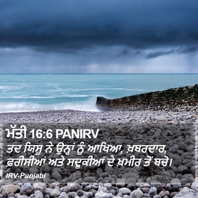 ਮੱਤੀ 16:6 PANIRV Bible Verse Image