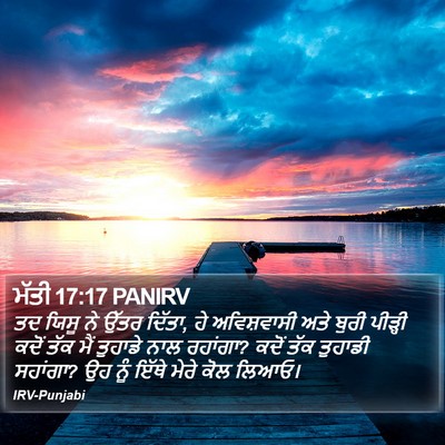 ਮੱਤੀ 17:17 PANIRV Bible Verse Image