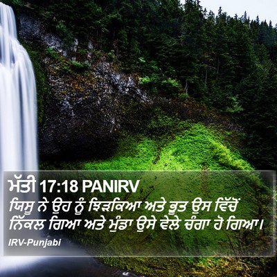 ਮੱਤੀ 17:18 PANIRV Bible Verse Image