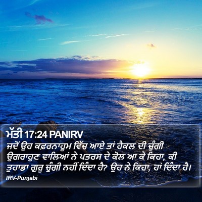 ਮੱਤੀ 17:24 PANIRV Bible Verse Image