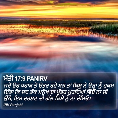 ਮੱਤੀ 17:9 PANIRV Bible Verse Image