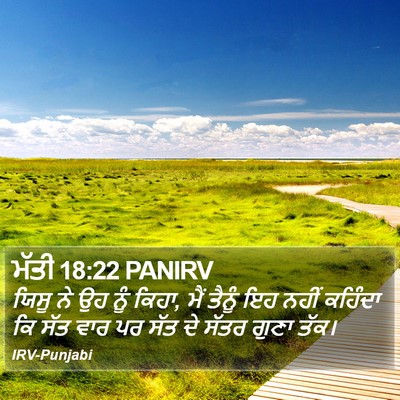 ਮੱਤੀ 18:22 PANIRV Bible Verse Image