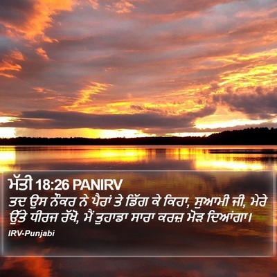 ਮੱਤੀ 18:26 PANIRV Bible Verse Image