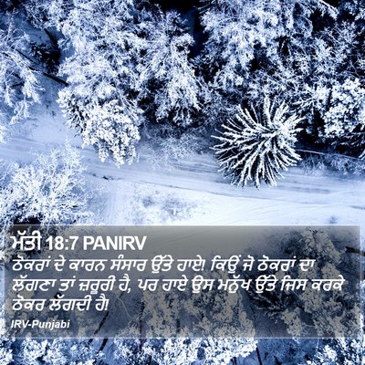 ਮੱਤੀ 18:7 PANIRV Bible Verse Image
