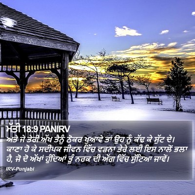 ਮੱਤੀ 18:9 PANIRV Bible Verse Image