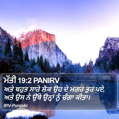 ਮੱਤੀ 19:2 PANIRV Bible Verse Image